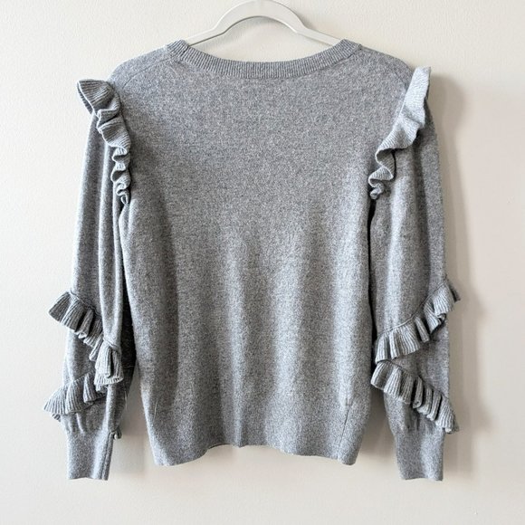 Banana Republic Italian SuperLoft Ruffle Crew Sweater - Picture 4 of 8